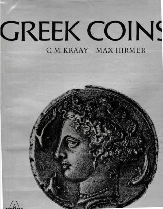 Greek Coins 1966 C M Kraay Max Hirmer Hc Dj Important Reference Rare