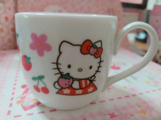 Rare Vintage Sanrio 1996 Hello Kitty Ceramic Mug Cup Tea Cup Made In Japan