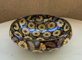 Rare Antique Zsolnay Pecs Pottery Bowl Lustre Jugendstil