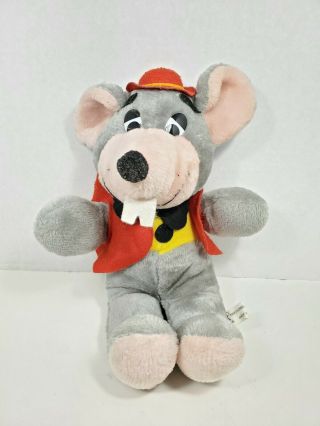 Chuck E.  Cheese 1988 Vintage Plush Pizza Place Show Biz 16” Stuffed Animal Mouse