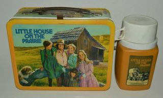 Minty Vintage 1978 Little House On The Prairie Metal Lunchbox & Thermos C9,  Rare