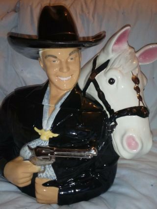 Rare Hopalong Cassidy And Horse Topper Limited Edition Cookie Jar 2