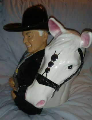 Rare Hopalong Cassidy And Horse Topper Limited Edition Cookie Jar 3