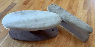 Two (2) Vintage Wood Sleeve Ironing Boards