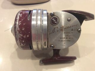Vintage Ted Williams,  Sears Roebuck 440 Spincast Fishing Reel With Storage Case