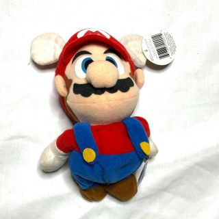 Rare VTG Mario 64 Wing Cap Beanie Plush Toy 1997 Nintendo 64 N64 BD&A Tags 2