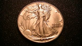 1942 P Antique Walking Liberty Half Dollar 90 Silver Coin 50 Cent Philadelphia