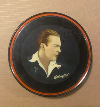 Wallace Reid 1920s Antique Beautebox Canco Tin With Henry Clive Artwork