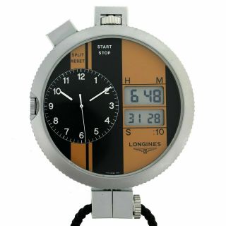 Rare Longines Digi - Ana Stopwatch Chronograph Pocket Watch,  Ref.  7005