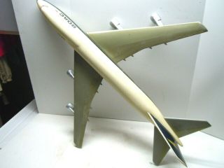 Rare Huge Airport Travel Desk Display Boeing Boca Jet Airplane Cast Model.