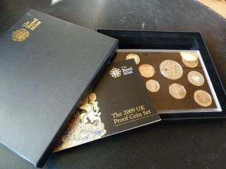 2009 Royal Proof Coin Year Set.  With 50p Kew Garden.  Rare