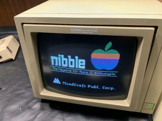 Rare Vintage Apple Color Rgb Monitor Only Model: A9m0308 All Buttons