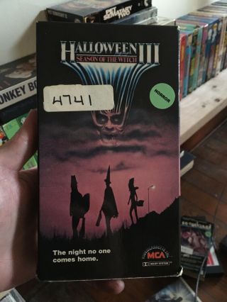 Halloween 3: Season Of The Witch Vhs Horror Rare Mca Exrental