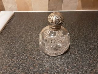 Silver Topped Perfume Bottle Birmingham 1890