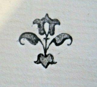 Bookbinding: fine antique decorative brass stamp in the Grolier style,  by Hicks 2