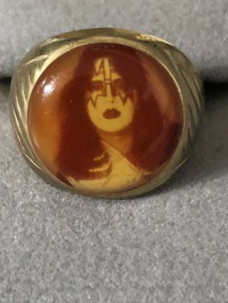 Kiss 1978 Ace Frehley ring Aucoin mega rare vintage 1st issue 2