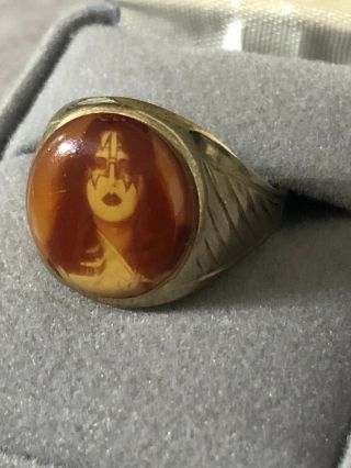 Kiss 1978 Ace Frehley ring Aucoin mega rare vintage 1st issue 3