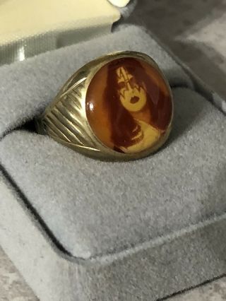 Kiss 1978 Ace Frehley ring Aucoin mega rare vintage 1st issue 4