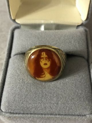 Kiss 1978 Ace Frehley ring Aucoin mega rare vintage 1st issue 5