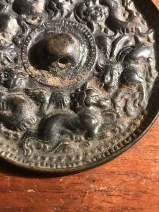 Well Preserved Ancient Chinese Ming Dynasty Bronze Mirror C.  1368 - 1644 A.  D. 2