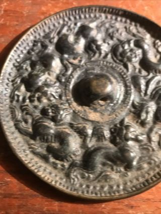 Well Preserved Ancient Chinese Ming Dynasty Bronze Mirror C.  1368 - 1644 A.  D. 3