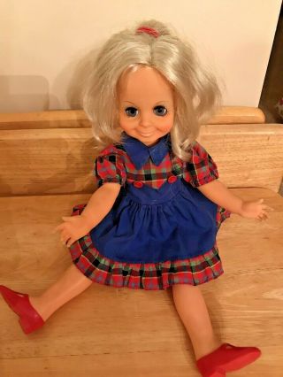 Vintage Ideal Velvet Doll Crissy’s Cousin 1972 Pull String Gb - 15 - H157