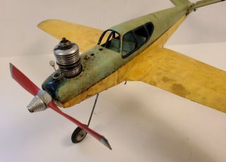 Vintage " Wen - Mac " Beech Craft Bonanza Gas Powered Rare Control Line Airplane