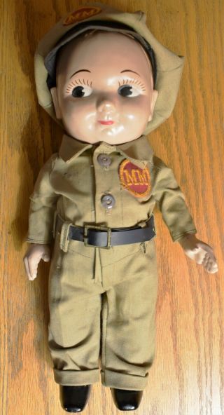 Rare Vintage Mm Buddy Lee Doll;,  With Outfit