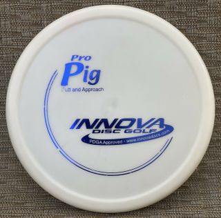 Rare White Innova Og Pfn Pro Pig Golf Disc Patent 171 Grams