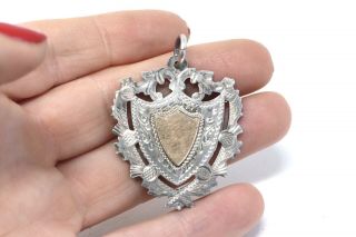 A Large Quality Antique Victorian C1900 Sterling Silver & Gold Fob 27961