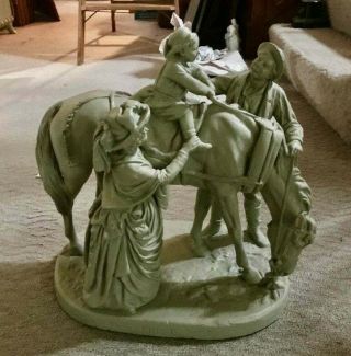 John Rogers Group Statue Statuary " The First Ride " Rare