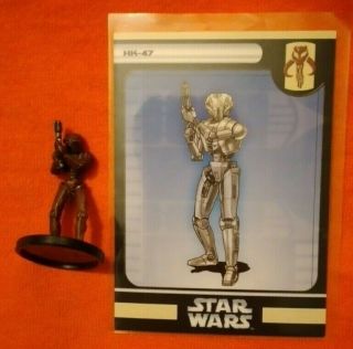 Hk - 47 Star Wars Miniatures Champions Of The Force Very Rare 57/60 Kotor Droid