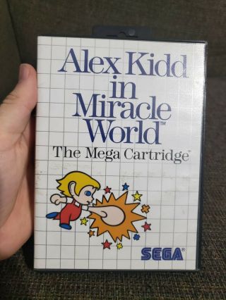 Alex Kidd In Miracle World Sega Master Complete Cib As - Is Rare