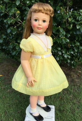 Vintage Dress,  Underdress,  Panty & Necklace For Patti Playpal Or 35 " - 36 " Doll