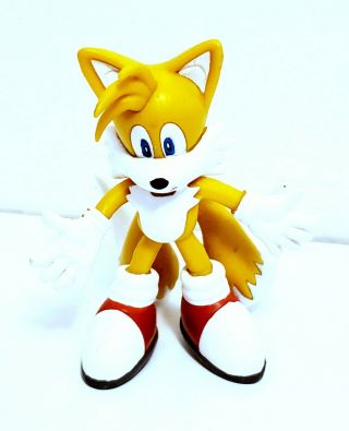 Rare 2000 Sega Sonic Adventure Tails 3 " Bendable Rubber Figure By Toy Island