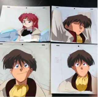 Rare Irresponsible Captain Tyler Japan Anime Cel Genga Douga 13 - Piece