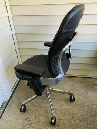 Steelcase Leap Chair Limited Very Rare Coach Edition Polished Frame 2