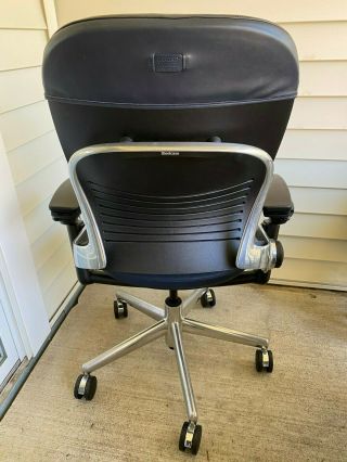 Steelcase Leap Chair Limited Very Rare Coach Edition Polished Frame 3