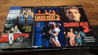 Caged Hearts,  Chained Heat 2 Caged Heat 2 Rare Women In Prison Action Vhs