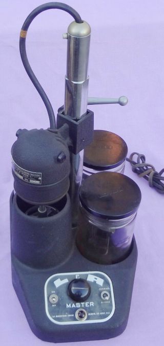 Vintage Rarely L&r Master Precision Watch Cleaning Machine - 3 Org.  Jars