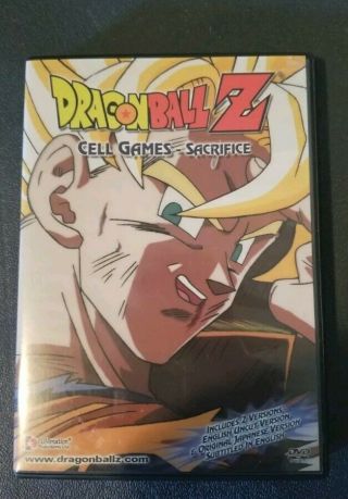 Dragon Ball Z Cell Games / Sacrifice Uncut And Dvd Rare Dragonball Oop