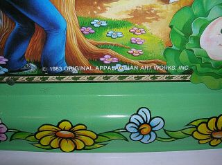 Vintage Cabbage Patch Kids 1983 Metal Tin Retro Lunch Lap Tray Tv Serving Tray 2