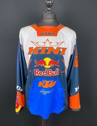 Vintage Kini Red Bull Ktm Motocross Jersey 18 Monaco Men’s Size L Rare