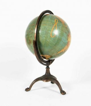 Rare 1920 ' s Antique Terrestrial Globe by W.  & A.  K.  Johnston of Edinburgh 2