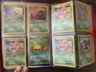 2 Pokemon Binders Of Vintage Pokemon Cards Several Foil Rares Charizard 99 - 06 6
