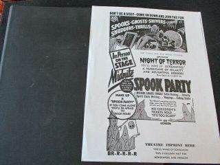 Rare Spook Show Bizarre Magic Scrapbook Vintage Instructions
