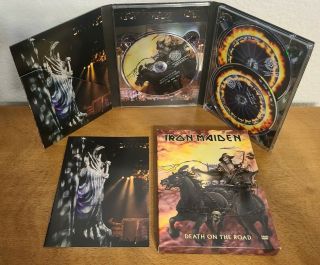 Iron Maiden - Death On The Road (dvd,  2007,  3 - Disc Set) W/ Insert Rare