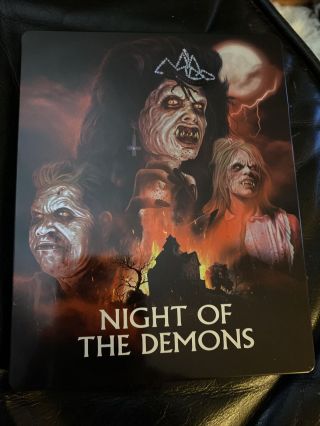 Night Of The Demons Blu - Ray Steelbook Rare Oop Scream Factory