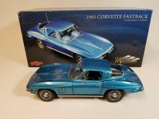 (rare) Gmp 1965 Chevrolet Corvette Fastback 1/18 Model Car