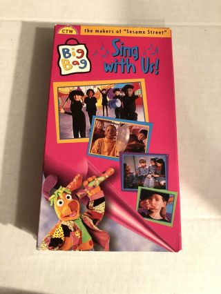 ⭐️very Rare⭐️ Big Bag Sing With Us Vhs Tape Children’s Show Cartoon Network
